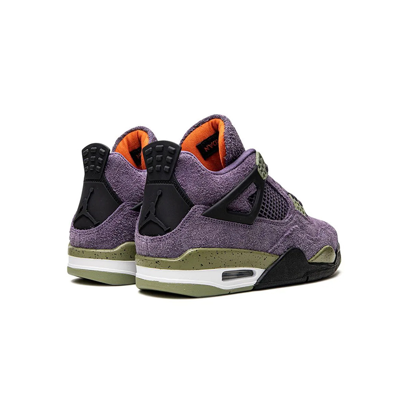 WrongSize sneakers Jordan 4 purple suede fabric limited edition online shop resell
